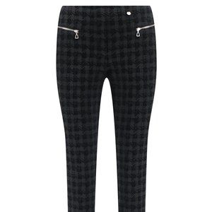 Robell Mimi Velour Check Trouser